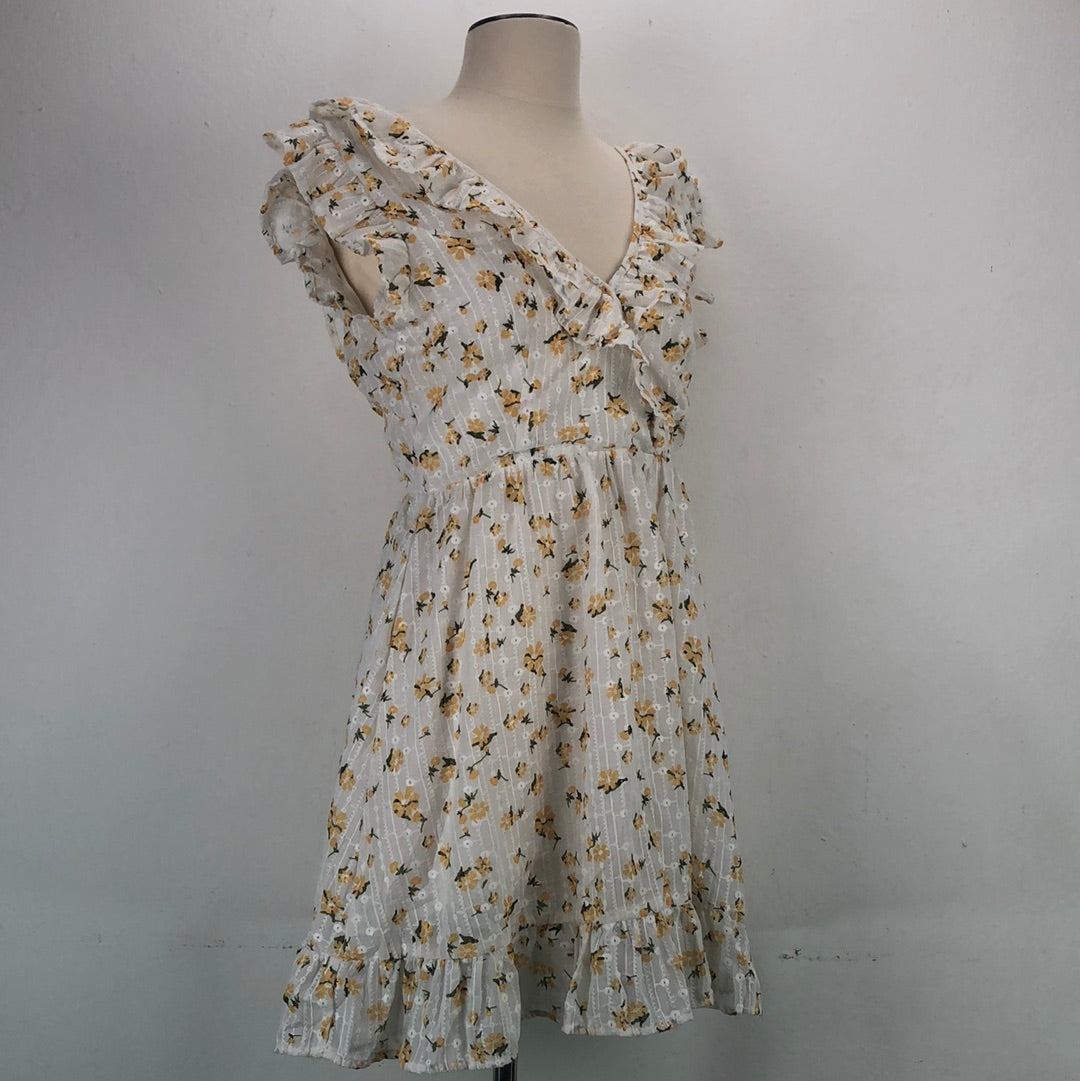 Vestido Blanco de Flores Storia – Variangis