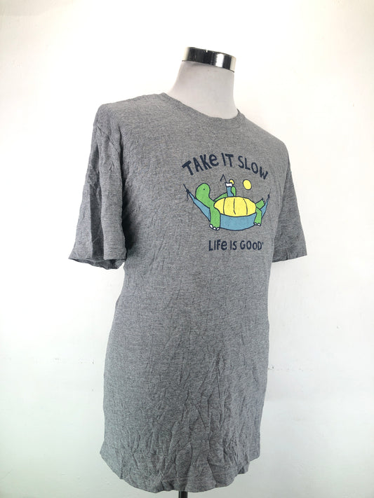 Camiseta Gris Life Is Good