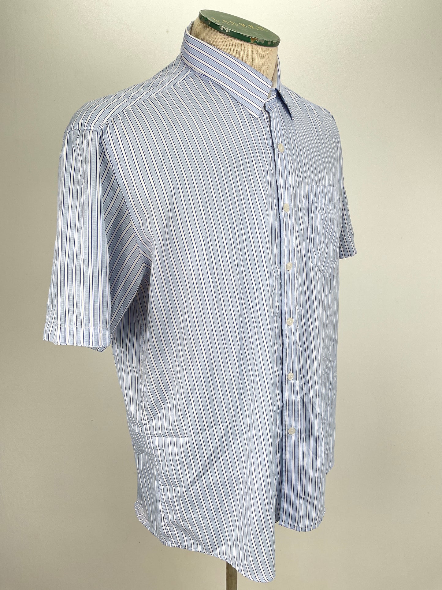 Camisa Azul claro de Rayas N. Romanar