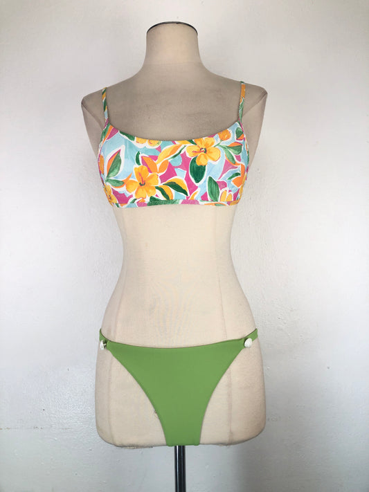 Trajer de Baño Verde De flores Pacsun Swim