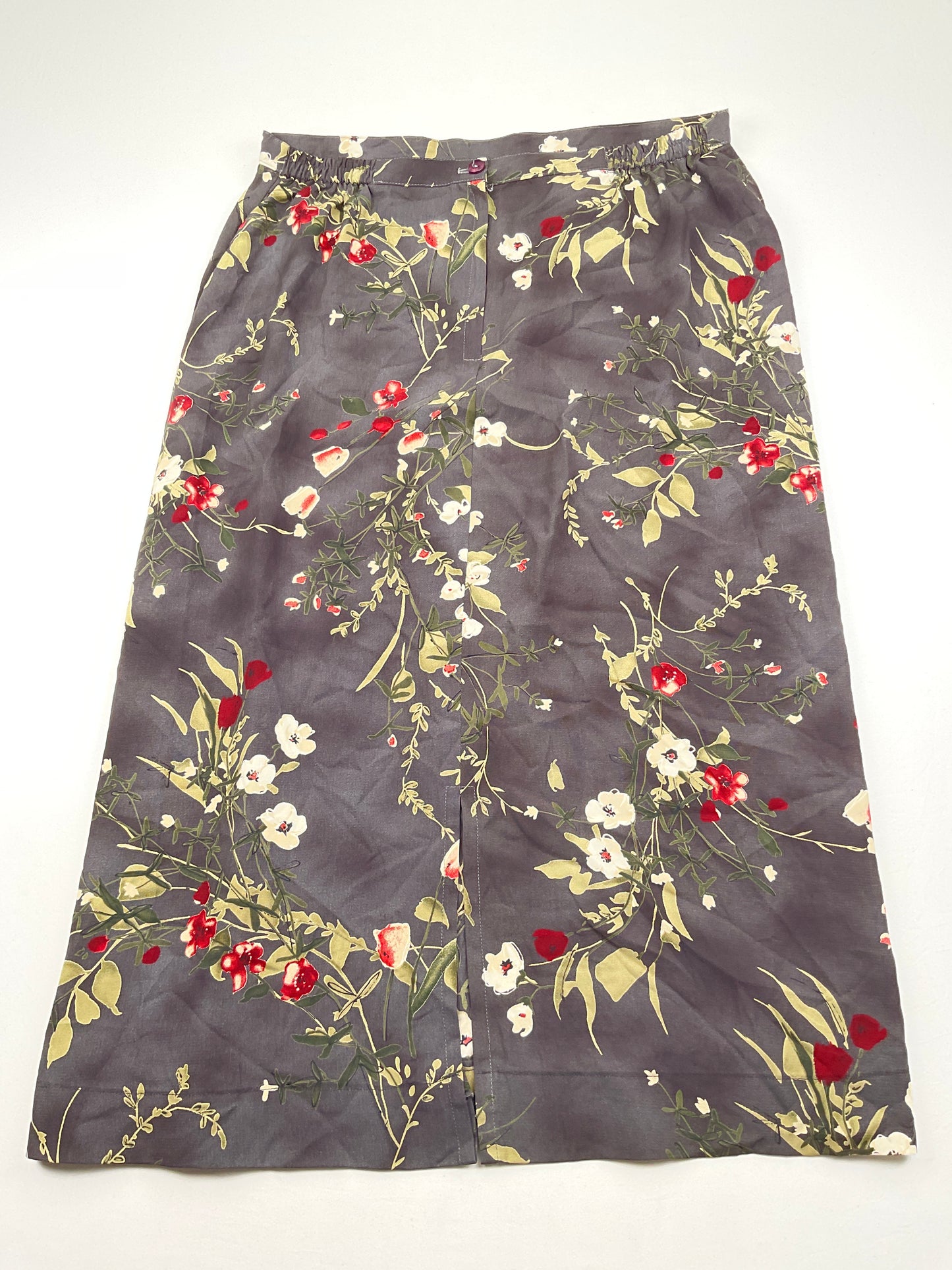 Falda Negro Floral  AB Studio