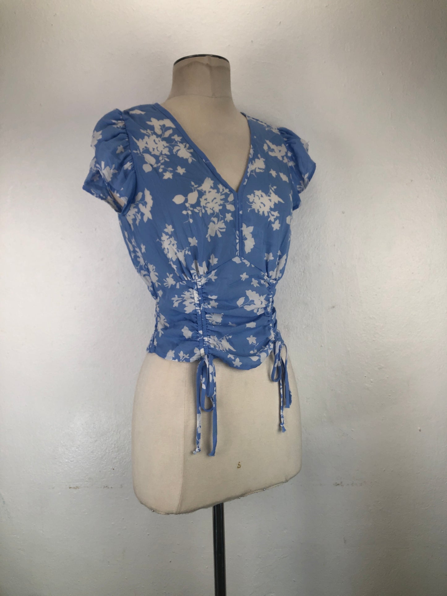 Blusa Azul claro Floral Sienna Sky