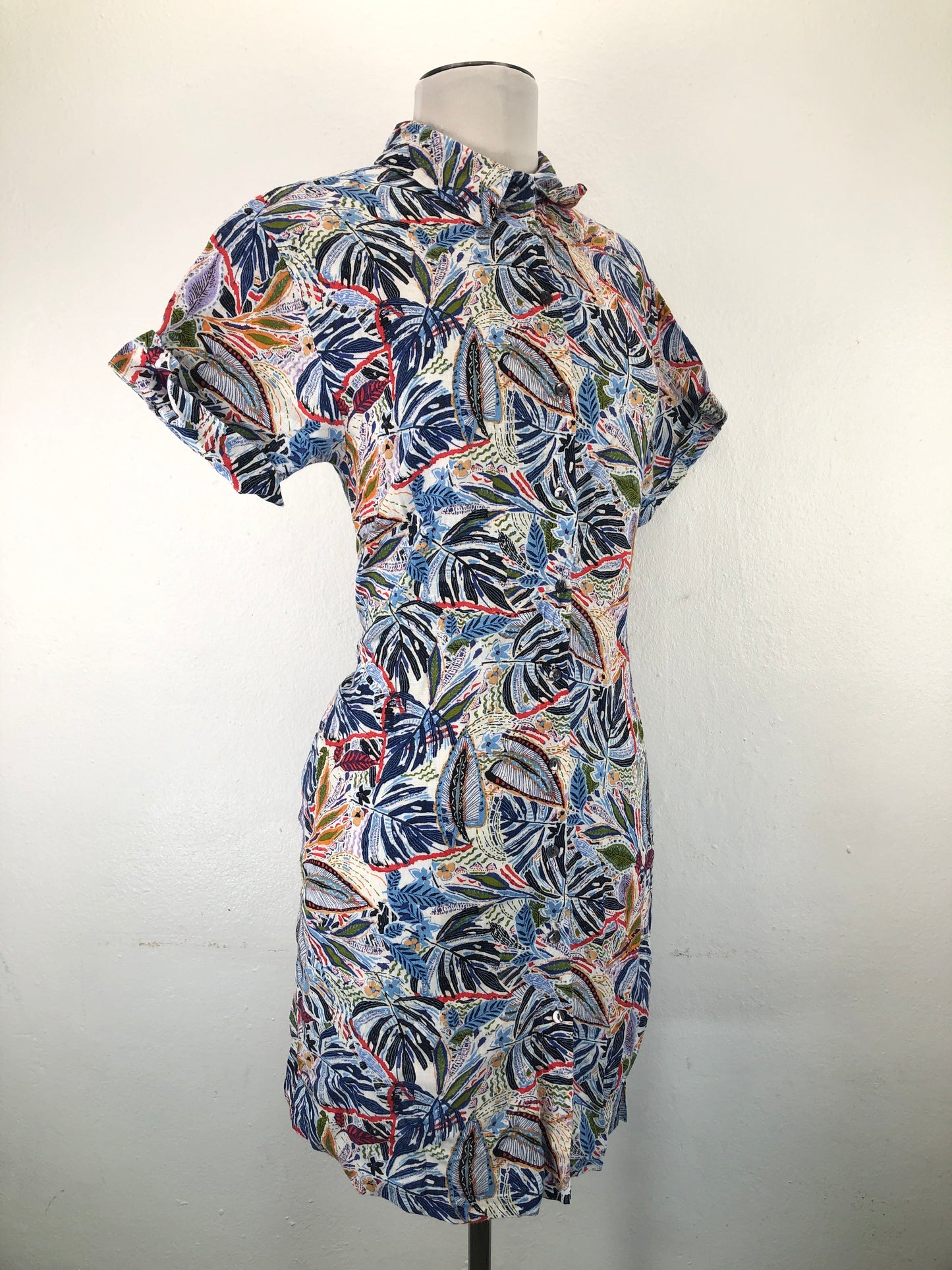 Vestido Tipo Camisero Multicolor Colifornia