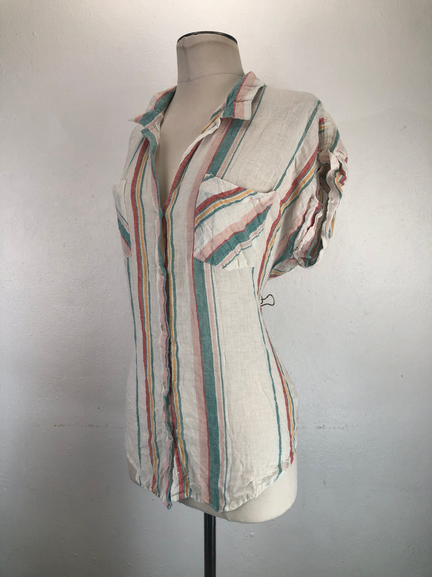 Camisa Multicolor de Rayas Thread Suppyy