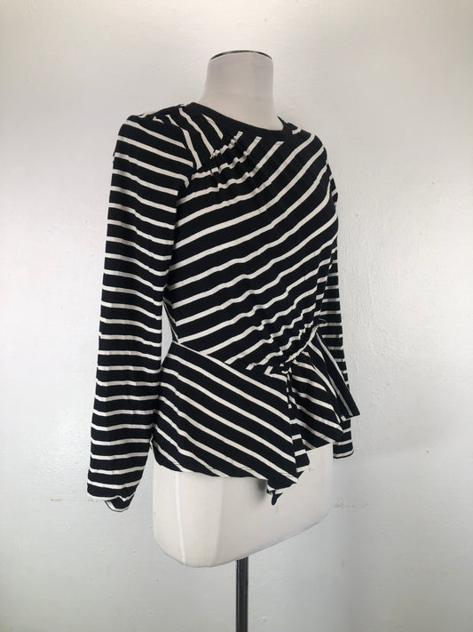 Blusa Negro  de Rayas Parker