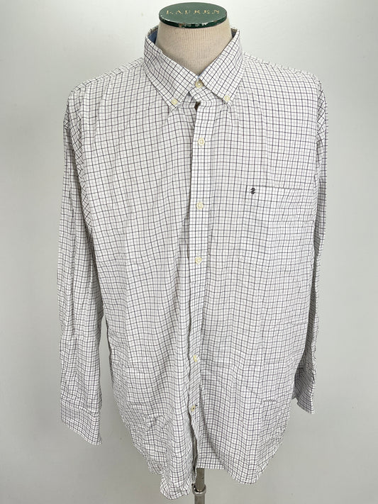 Camisa Blanco de Cuadro Izod