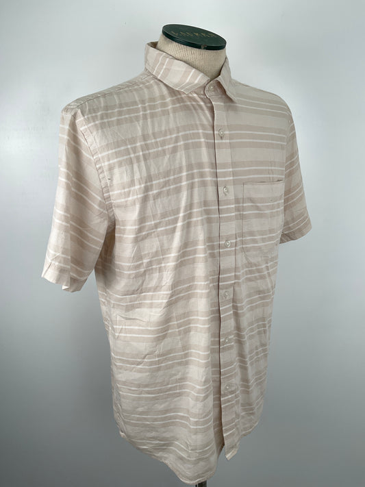 Camisa Crema de Rayas Old Navy