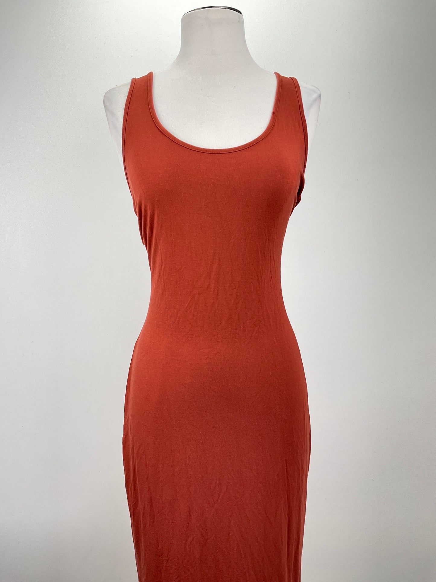 Vestido Rojo Cobrizo Shein