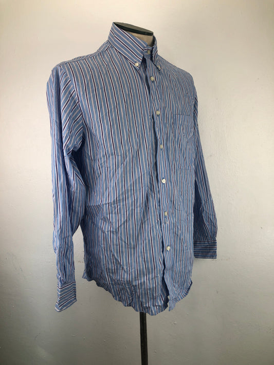 Camisa Azul Claro  De rayas Jos. a. Bank
