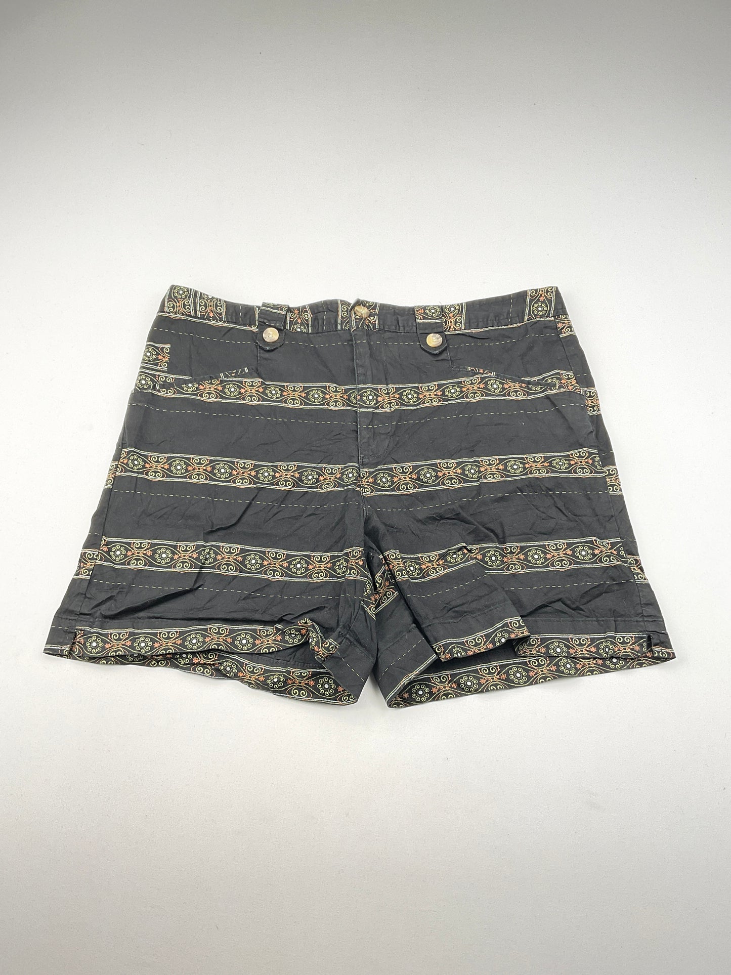 Short Negro Floral White Stag