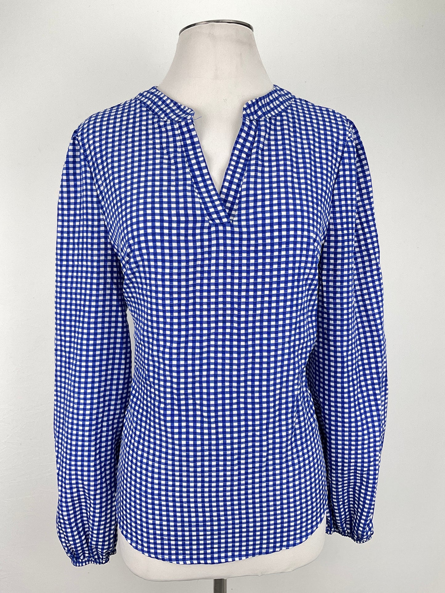 Blusa Azul de Cuadro Shein