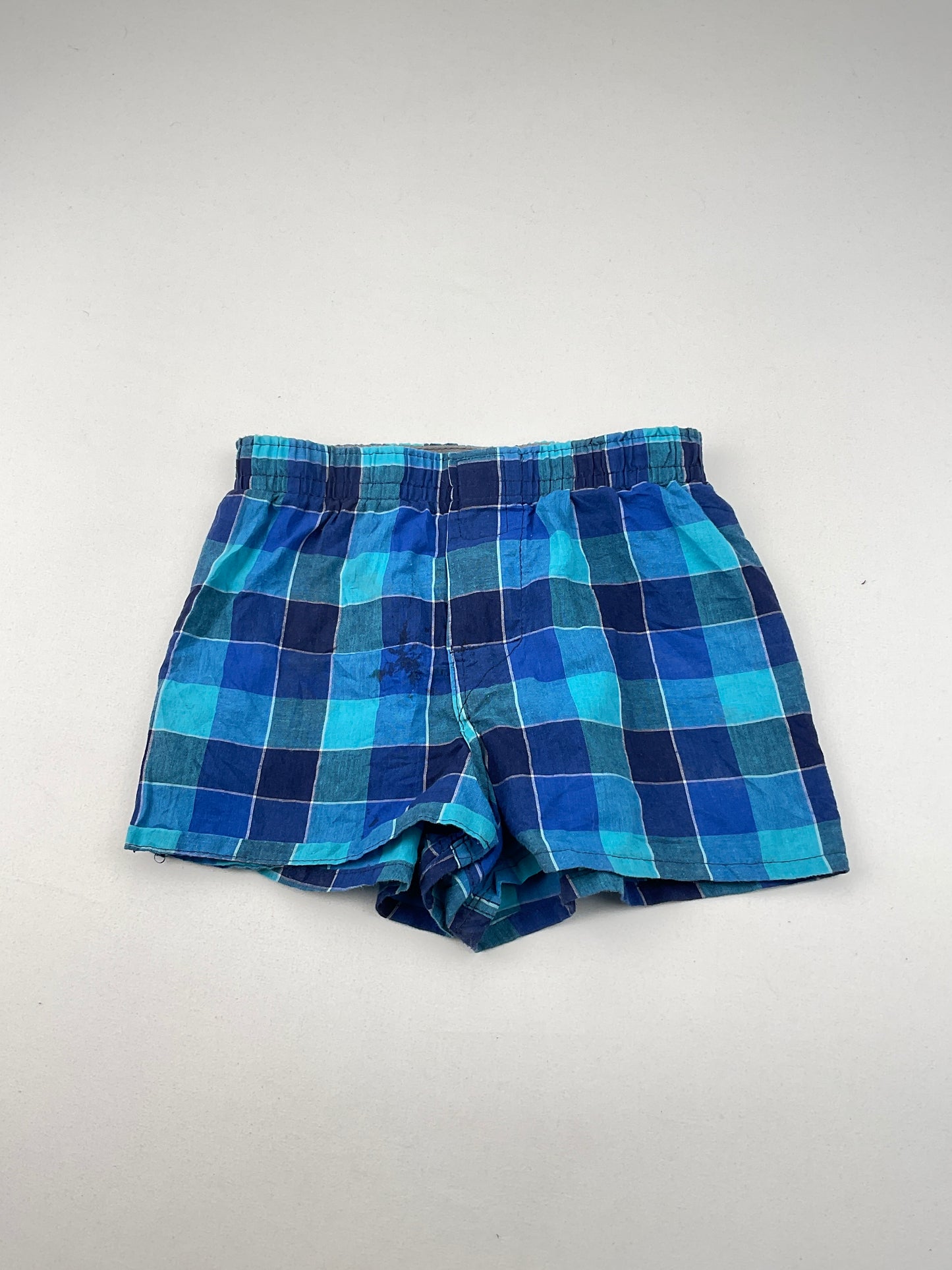 Boxer Azul de Cuadro Hanes