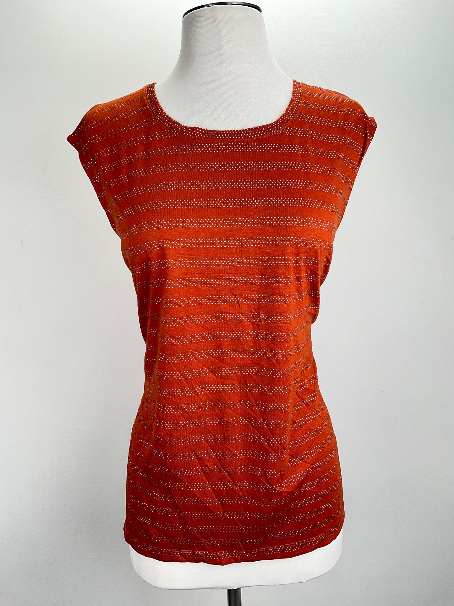 Blusa Naranja de Brillo Cato
