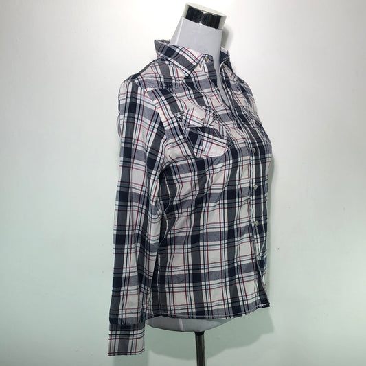 Camisa Blanco de Cuadro Nautica