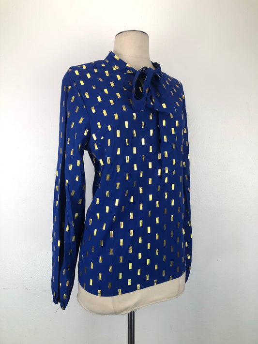 Blusa Azul Lunares