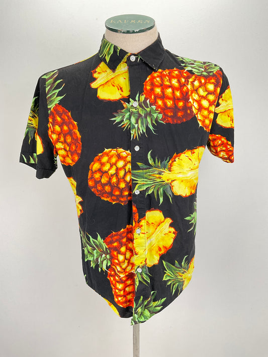 Camisa Negro Floral SSLR