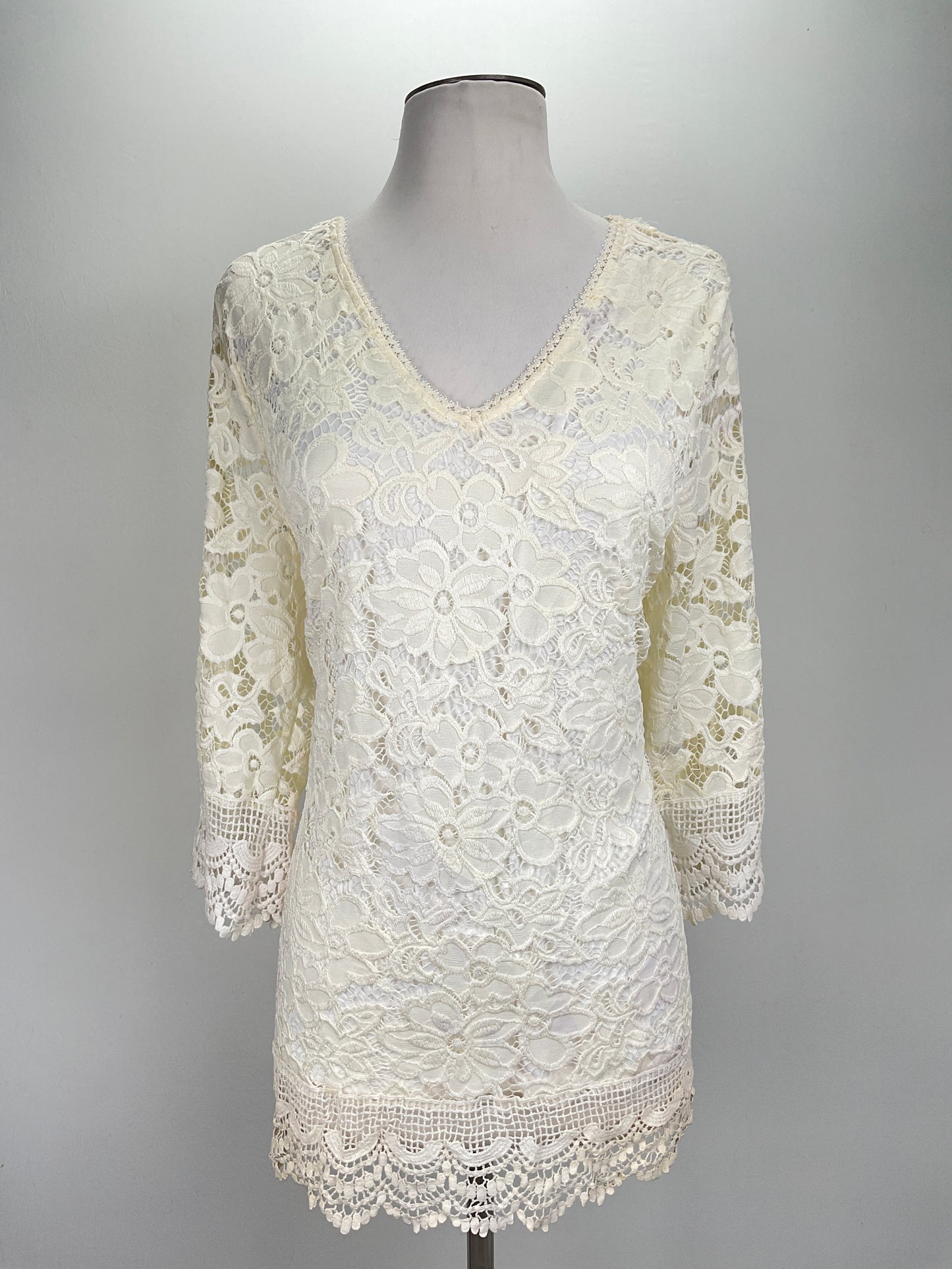 Blusa Blanco Floral Variangis