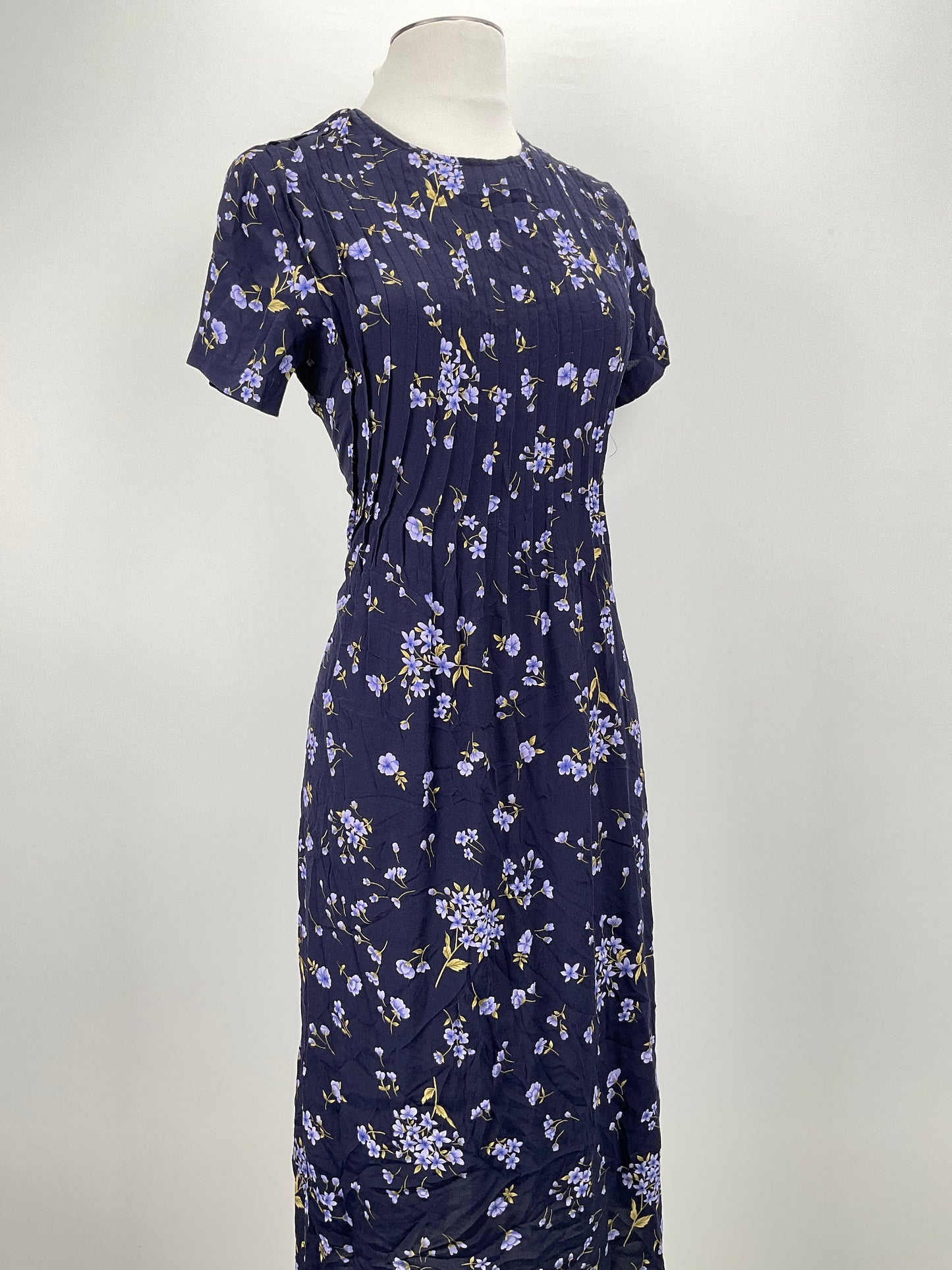 Vestido Azul marino Floral Teddi