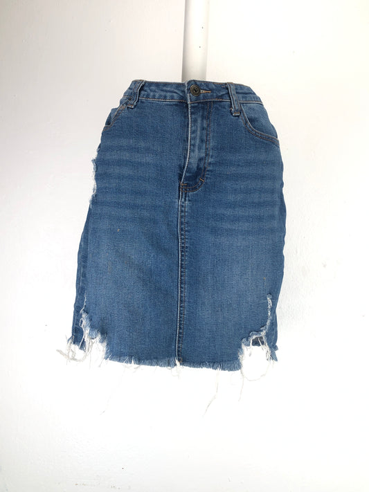 Falda Jeans Azul Claro Wax Jeans