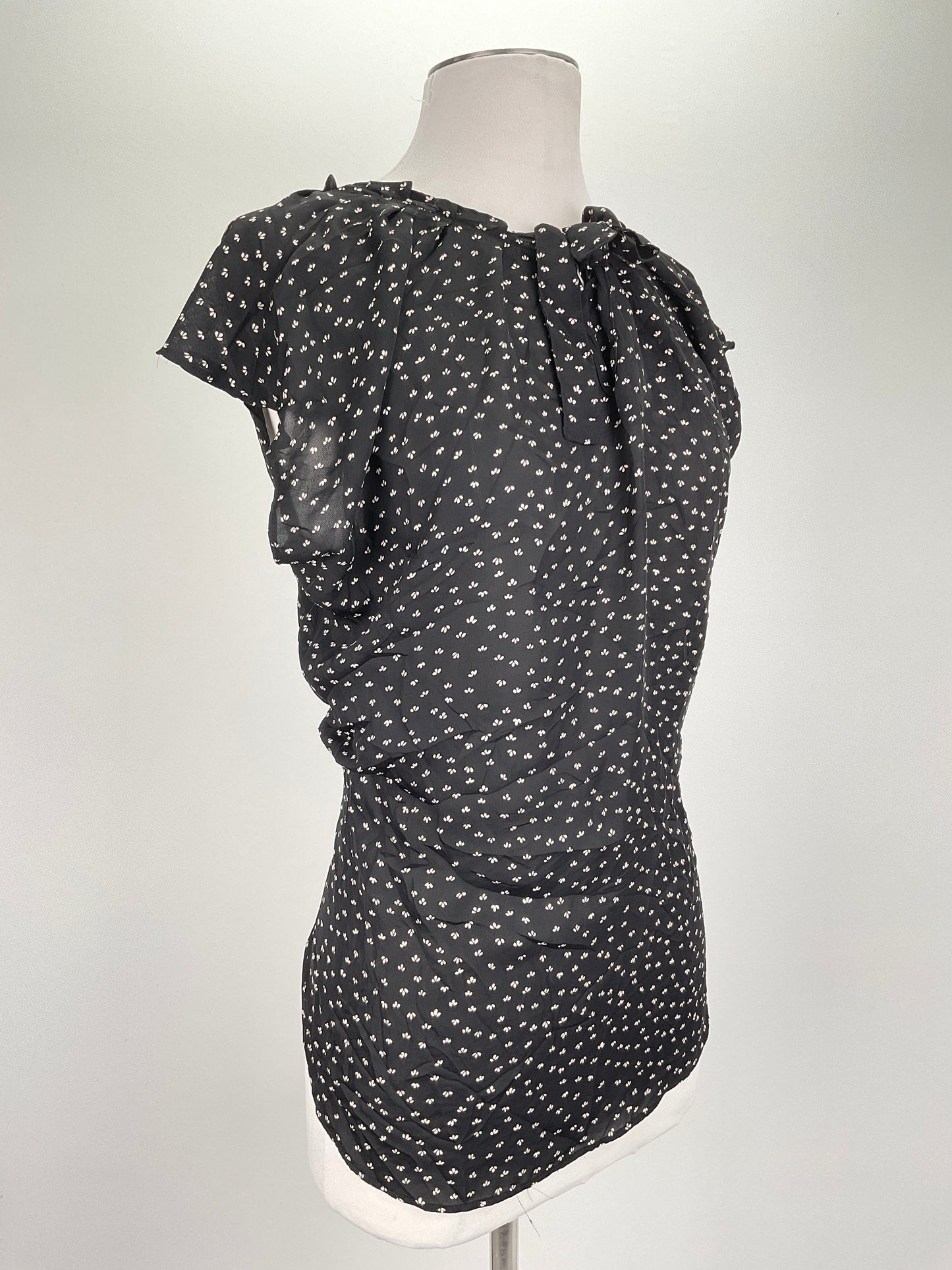 Blusa Negro Floral Love Lauren