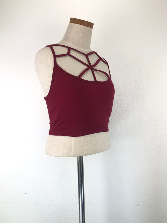 Blusita Rojo vino Deportivo Zenana outfitters