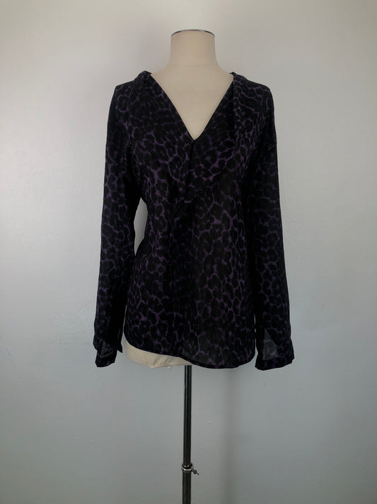 Blusa Negro  de Lunares Ann Taylor