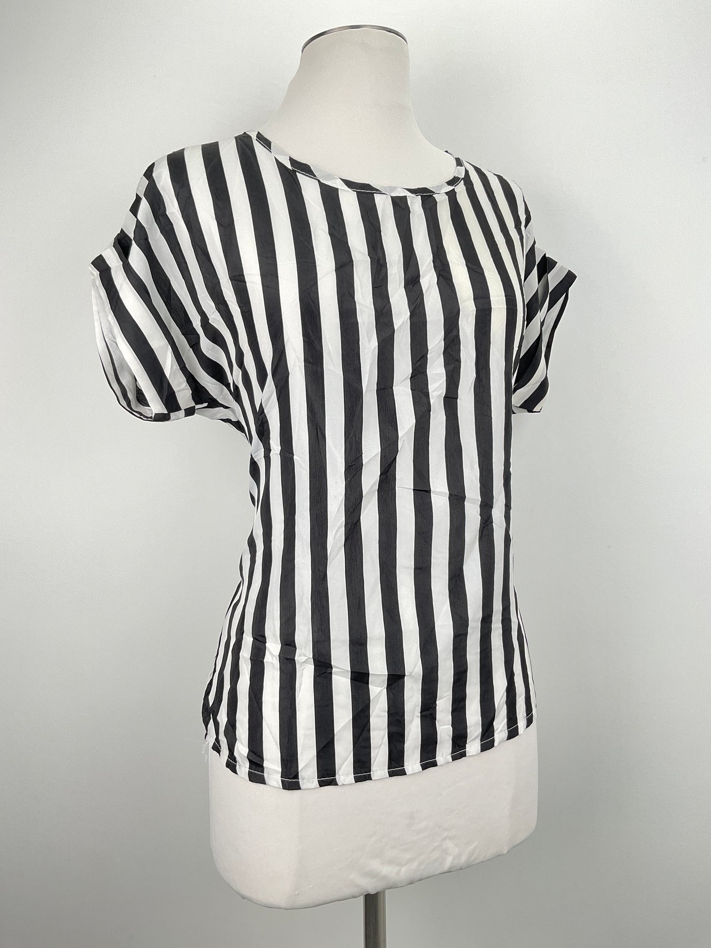 Blusa Negro de Rayas Variangis