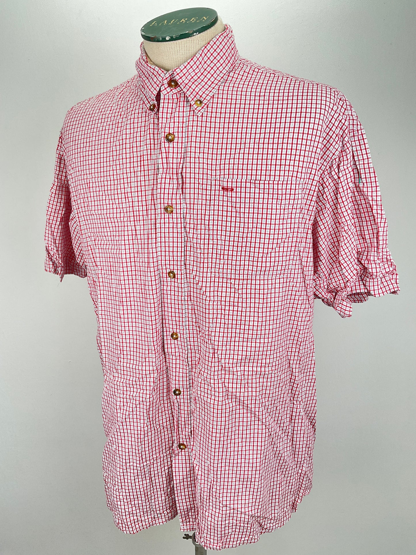 Camisa Rojo vino de Cuadro Wrangler