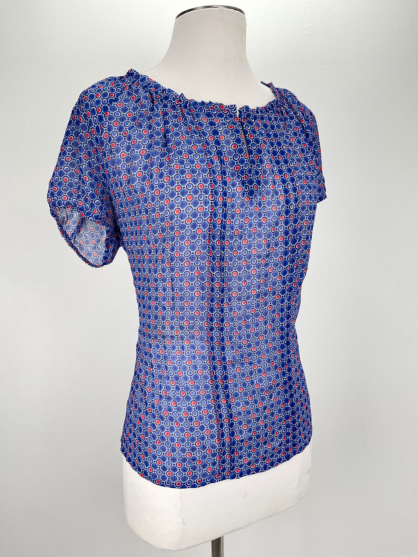 Blusa Azul de Lunares New Directions