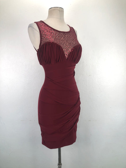 Vestido Rojo vino  B.Smart