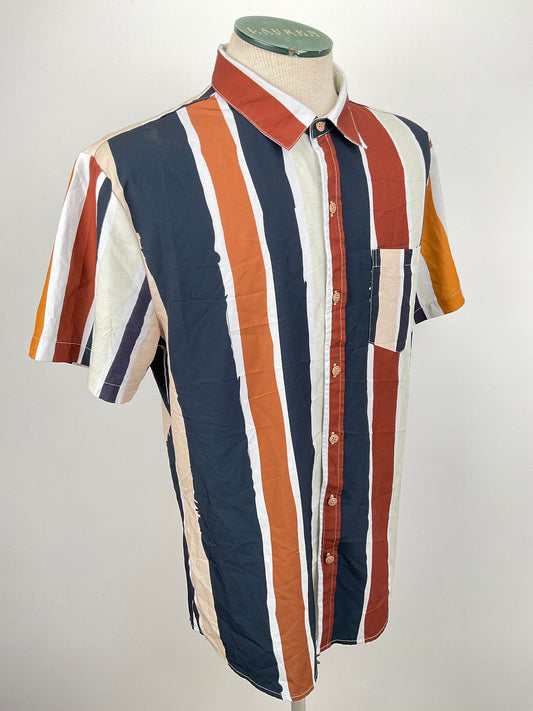 Camisa Multicolor de Rayas Shein