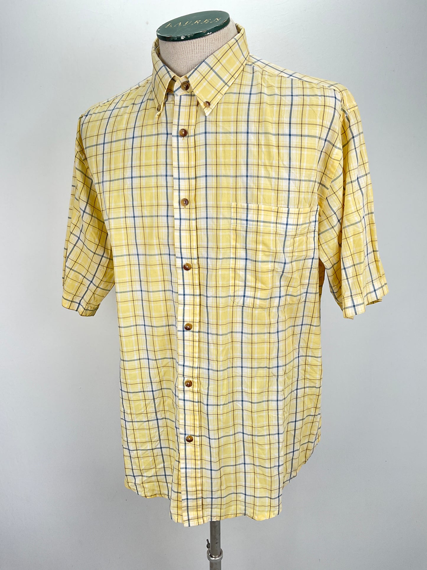 Camisa Amarillo de Cuadro Puritan