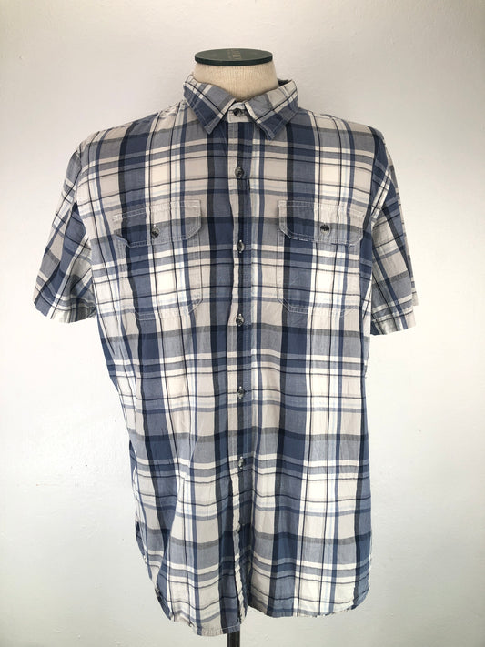 Camisa Gris de Cuadro Old Navy
