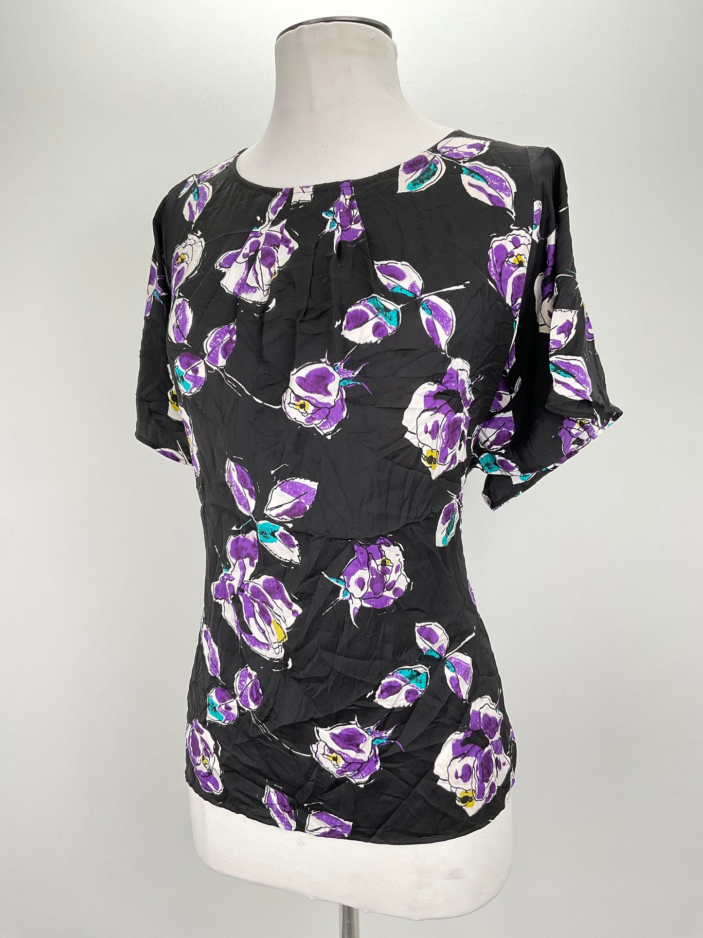 Blusa Negro Floral Loft