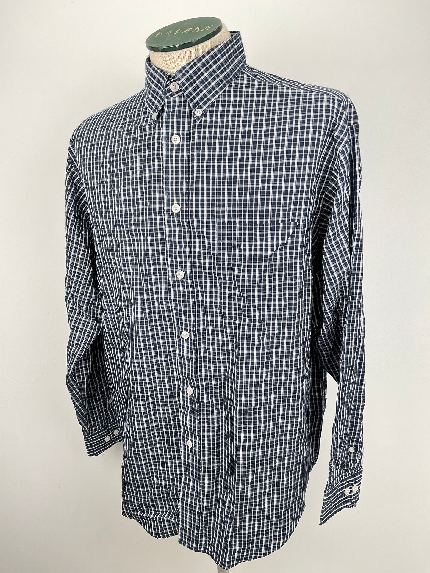 Camisa Azul marino de Cuadro Gold Label