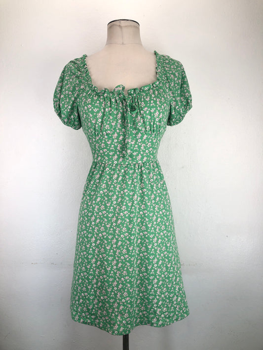 Vestido Verde Floral So