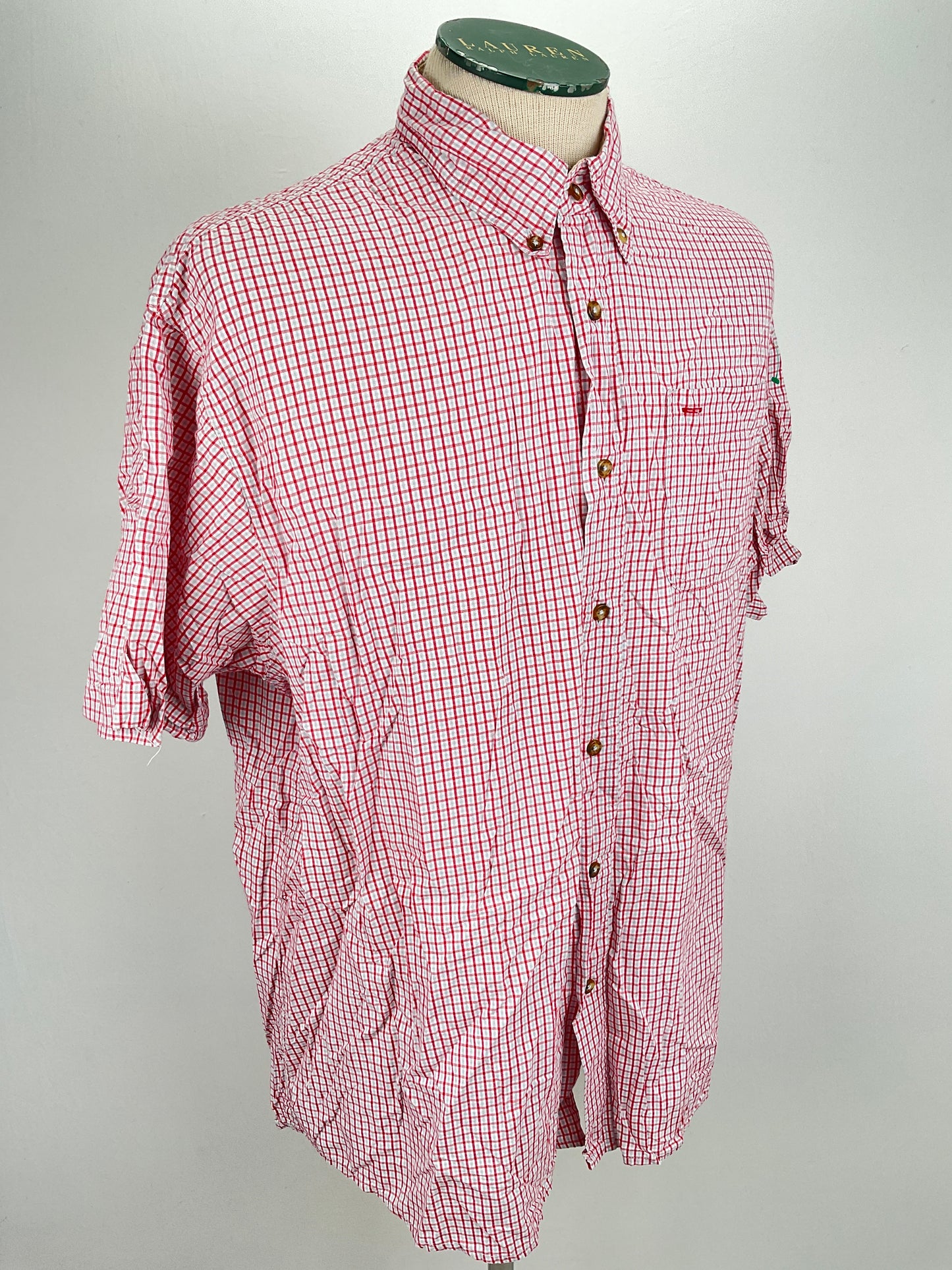 Camisa Rojo vino de Cuadro Wrangler