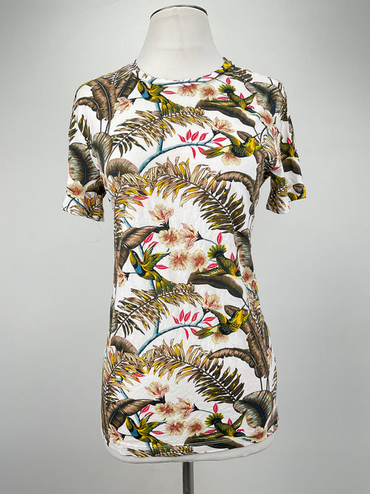 Camiseta Crema Floral Hm