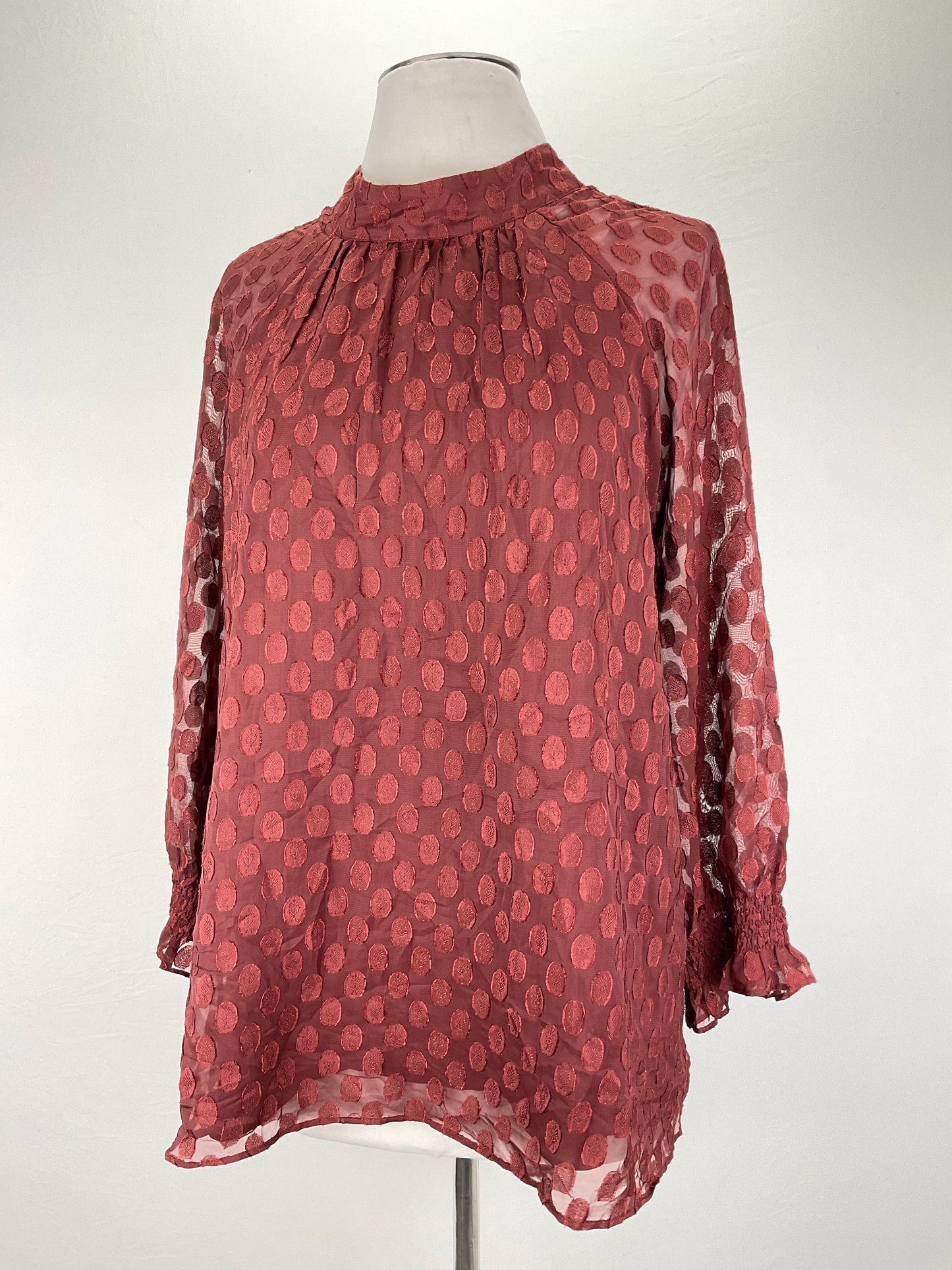 Blusa Marron de Lunares DR2