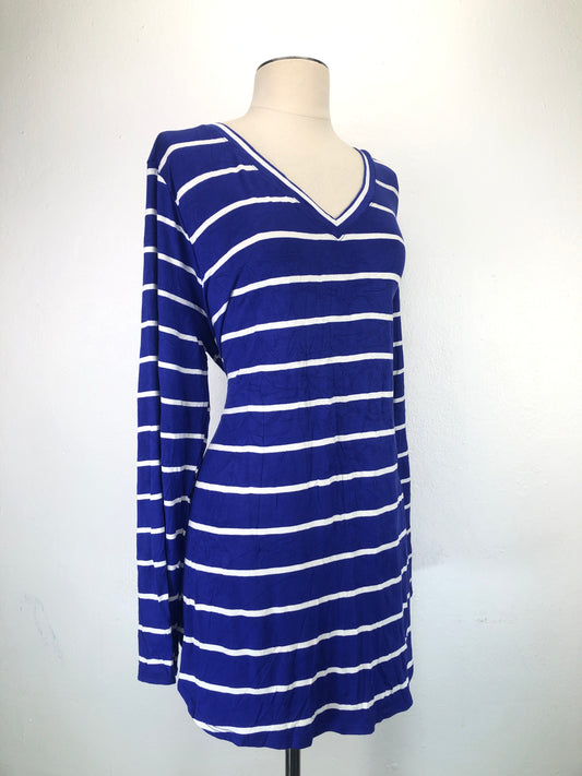 Blusa Azul Rayas Zenana
