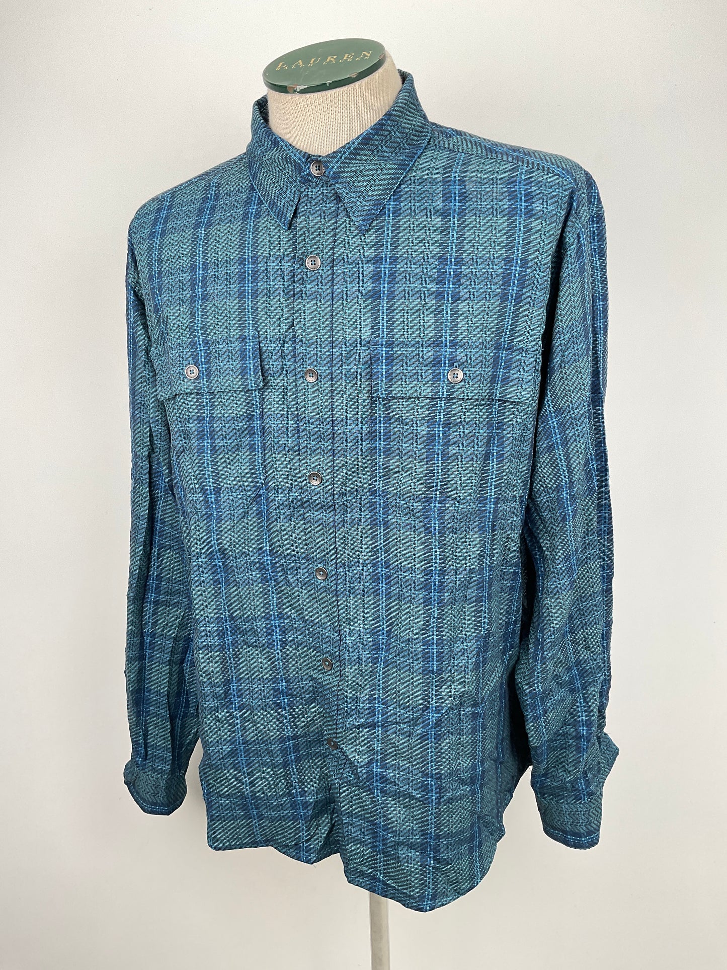 Camisa Azul de Cuadro Royal Robbins