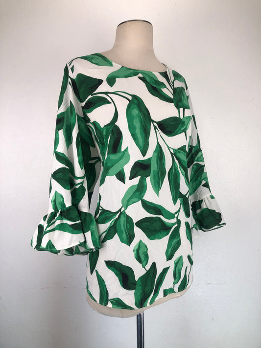 Blusa Verde De Flores Alfani