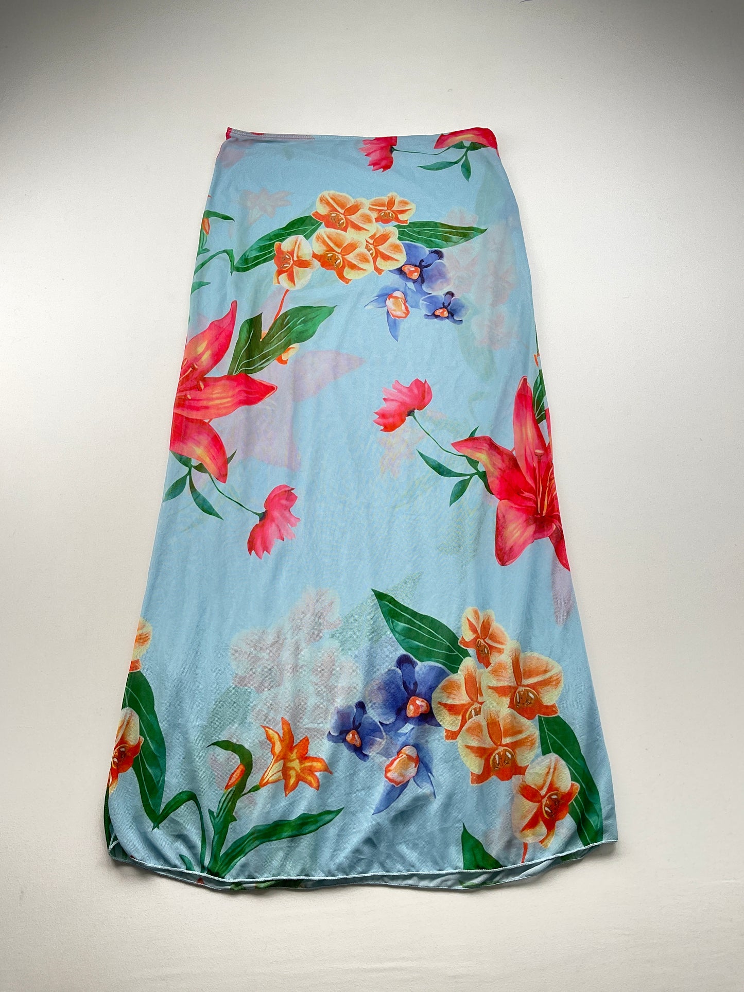 Falda Azul claro Floral Variangis