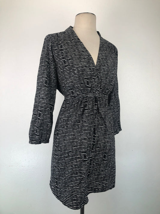 Vestido Negro Rayas Liz Lange Maternity