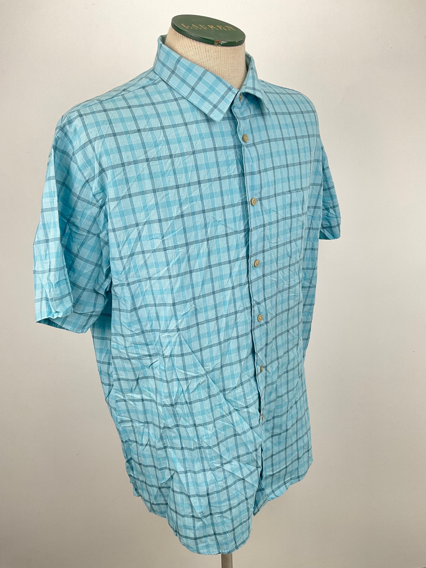 Camisa Azul claro de Cuadro Van Heusen