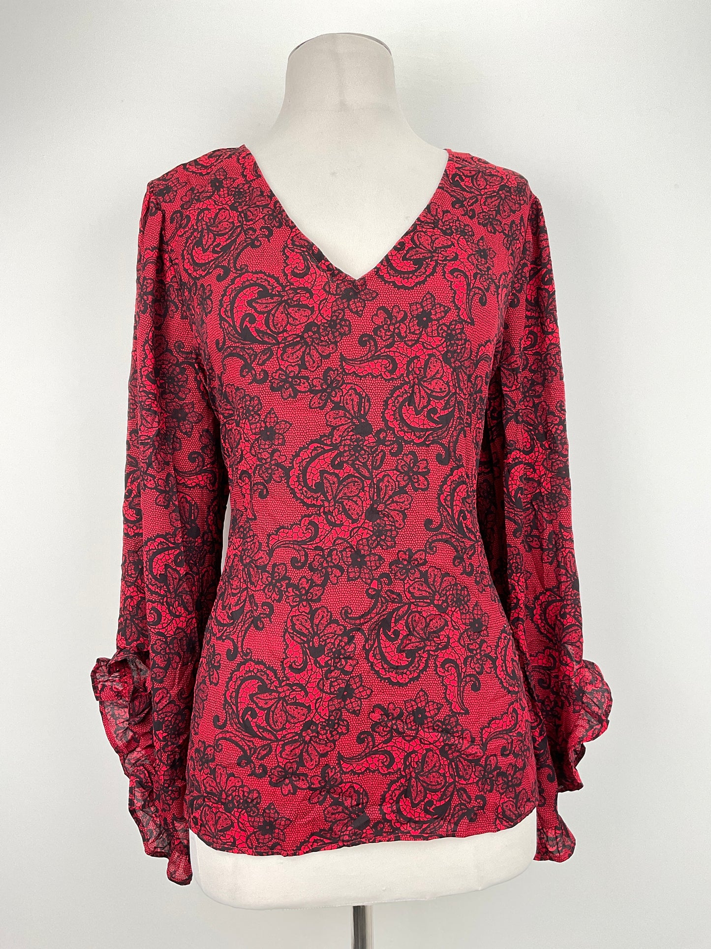 Blusa Rojo Floral Worthington