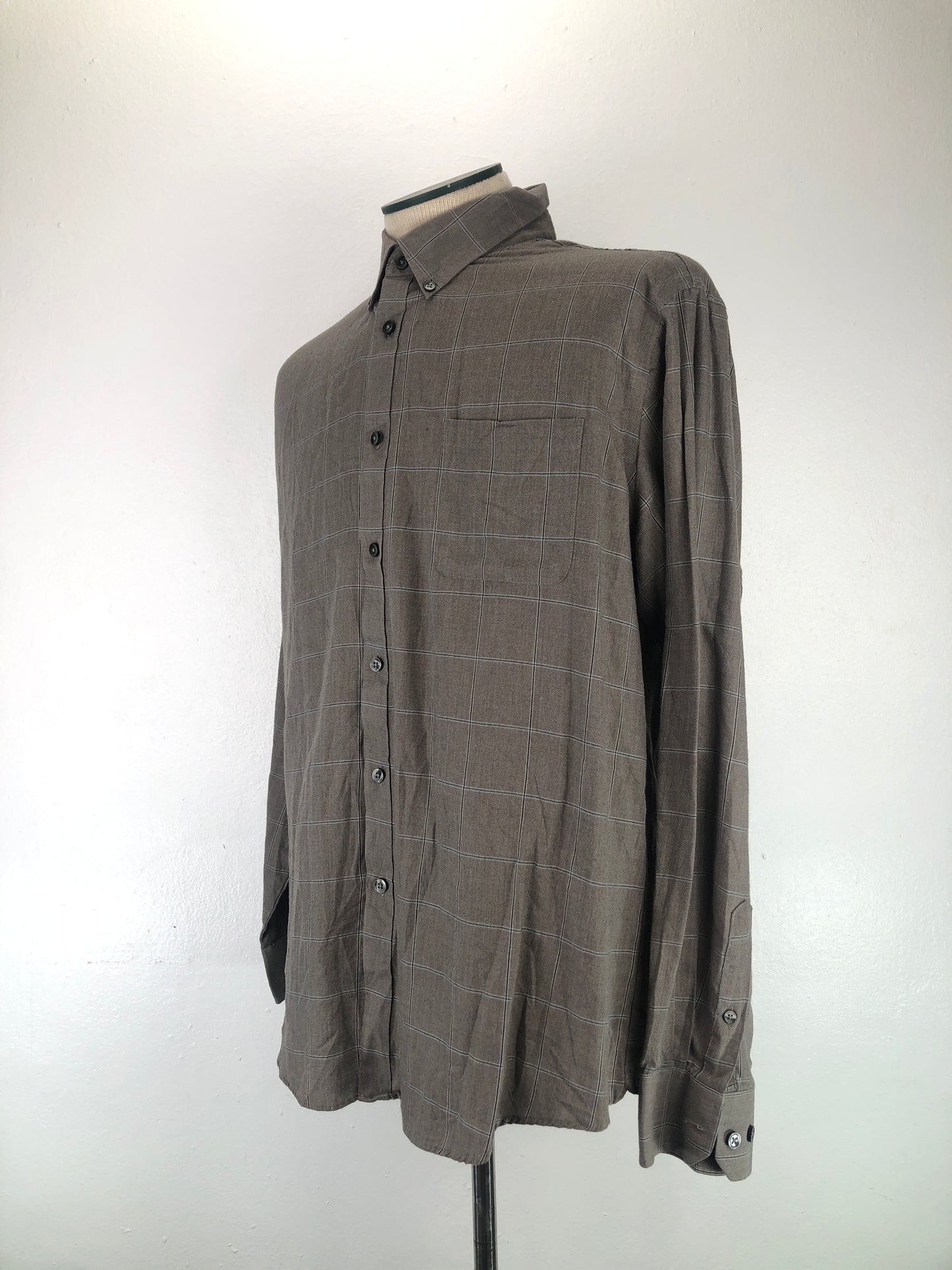 Camisa  Marron de Cuadro Vanheusen