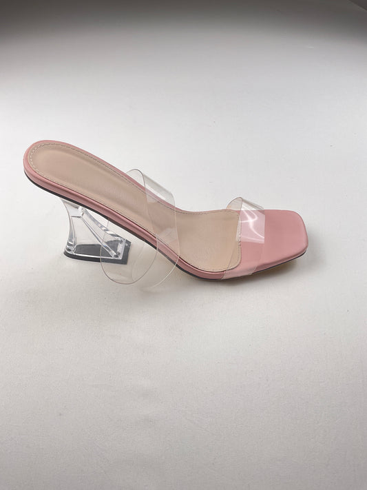 Zapatilla transparente