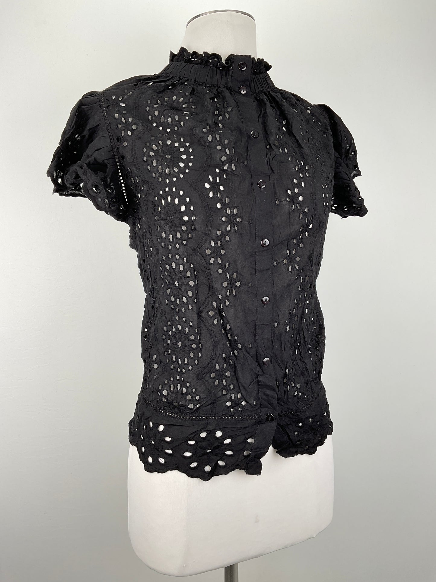 Blusa Negro Floral Variangis