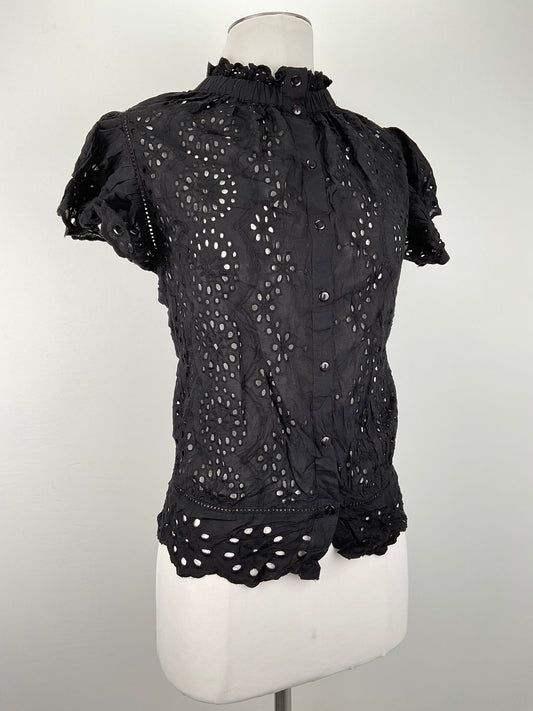 Blusa Negro Floral Variangis